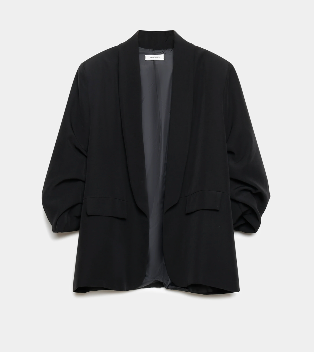 Veste Blazer Oversize Élégante, Grande Taille
