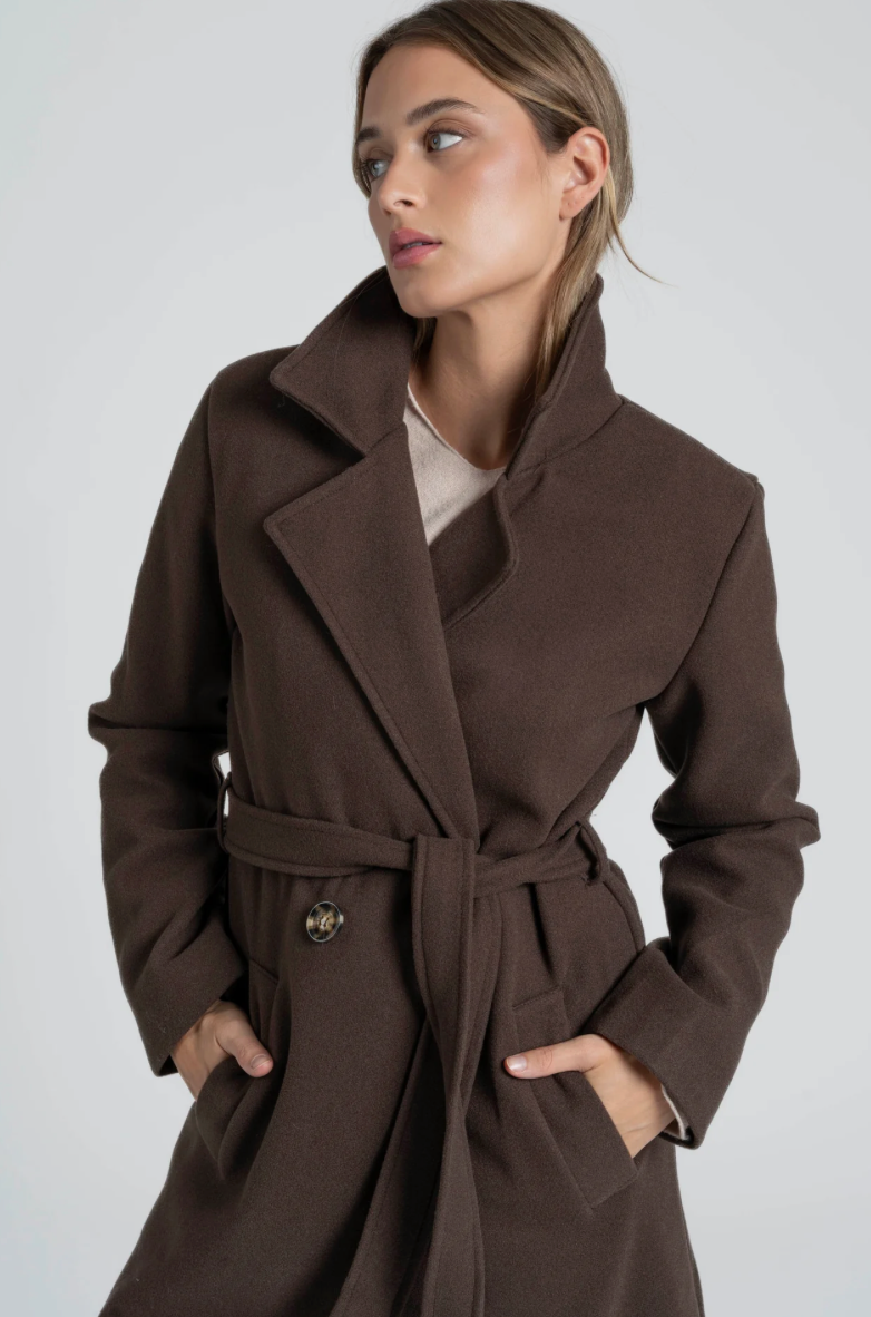 Trench d’Hiver Long Élégant