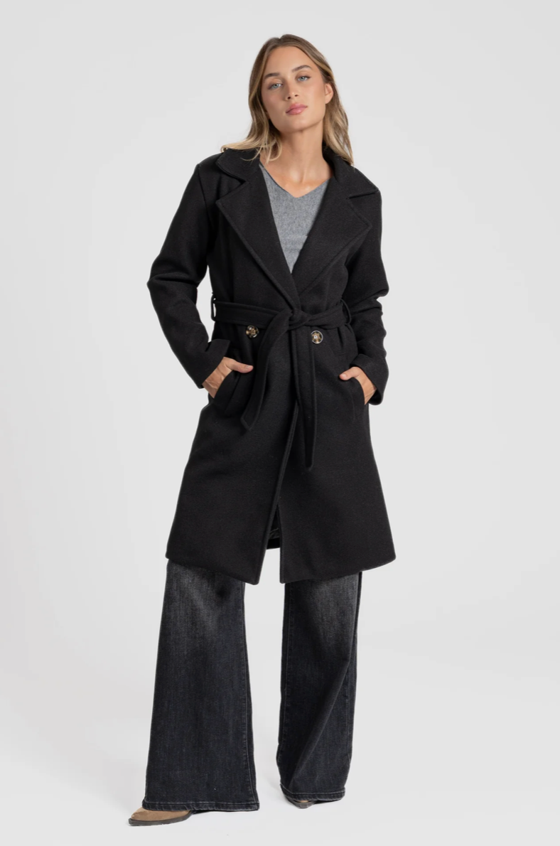 Trench d’Hiver Long Élégant