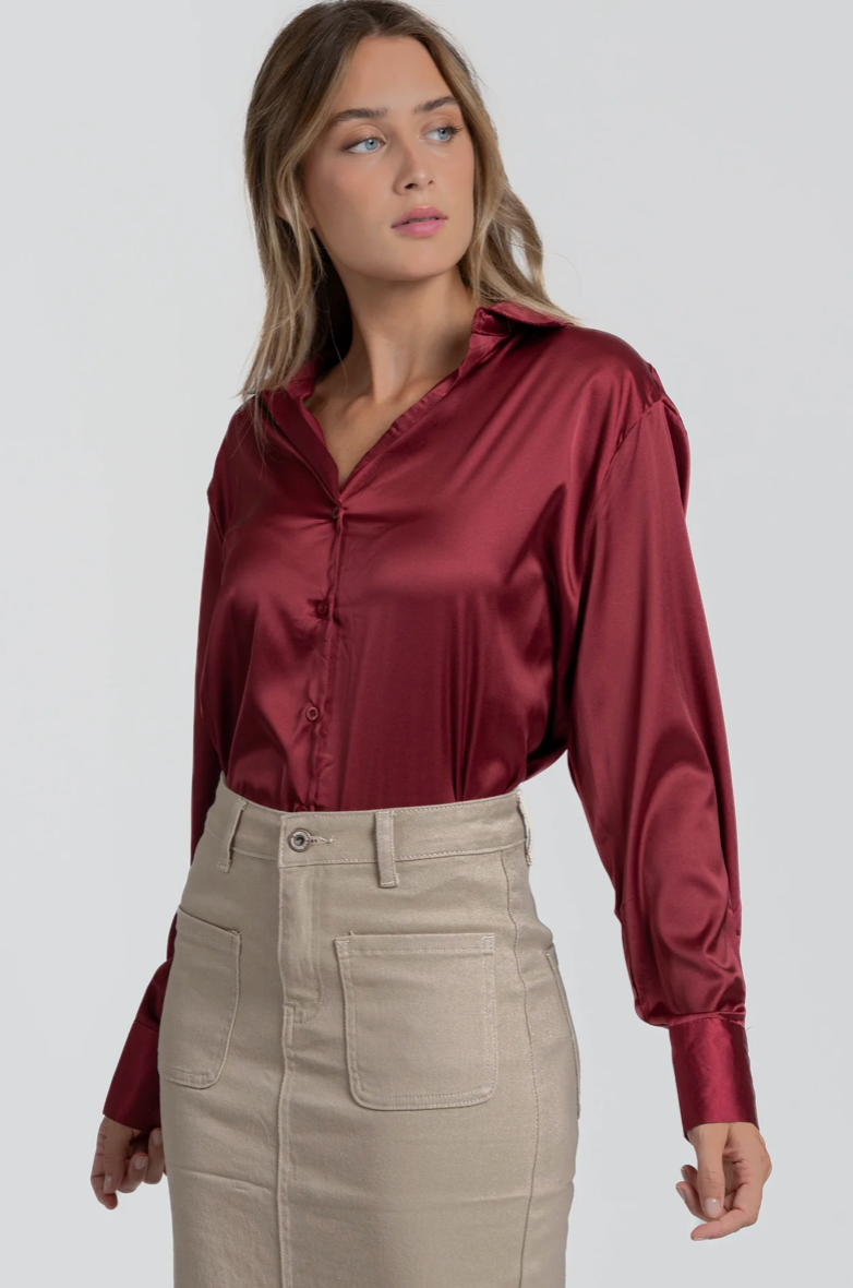 Chemise Fluide Élégante Satinée