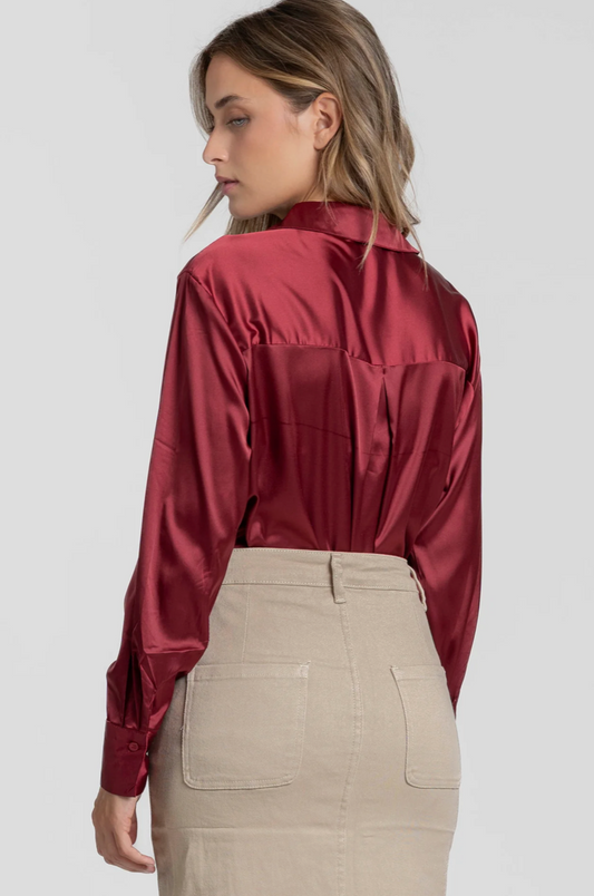 Chemise Fluide Élégante Satinée