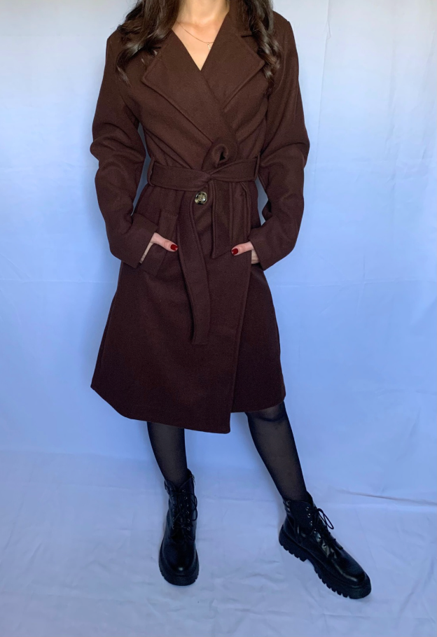 Trench d’Hiver Long Élégant