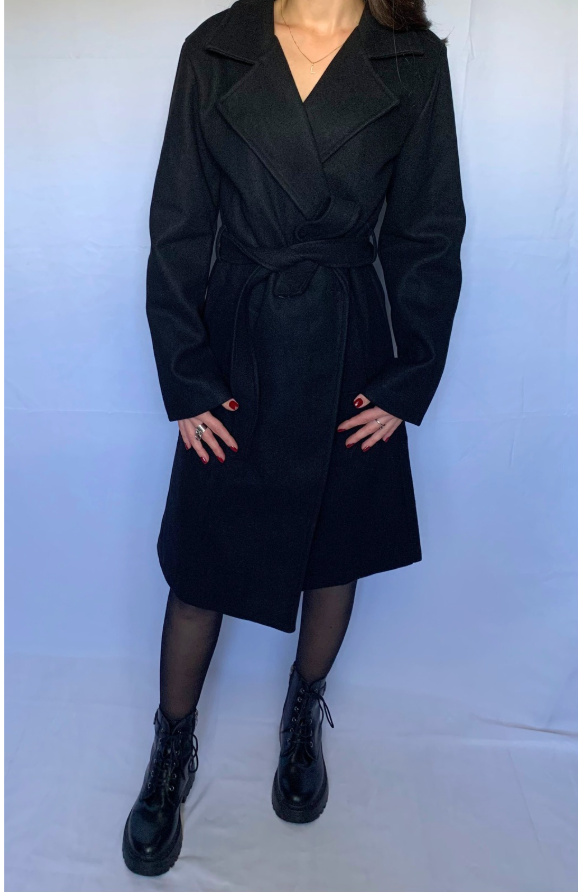 Trench d’Hiver Long Élégant