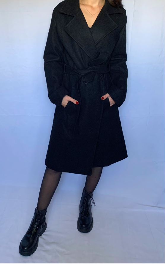 Trench d’Hiver Long Élégant