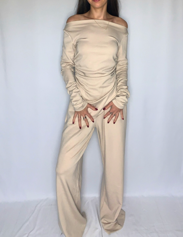 Ensemble Beige Décontracté & Élégant